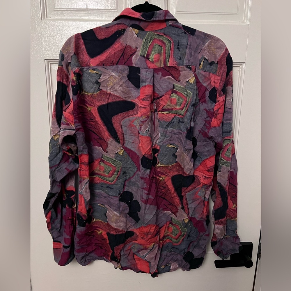 Printed Vintage Button Down - image 3